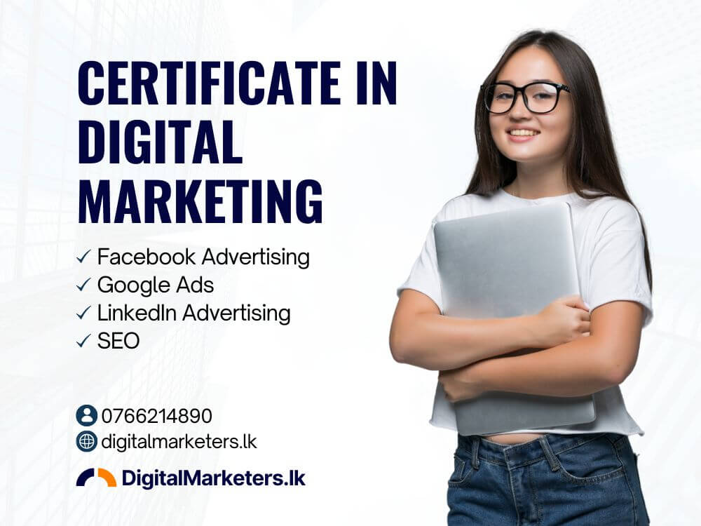 digital marketing certificate course poster