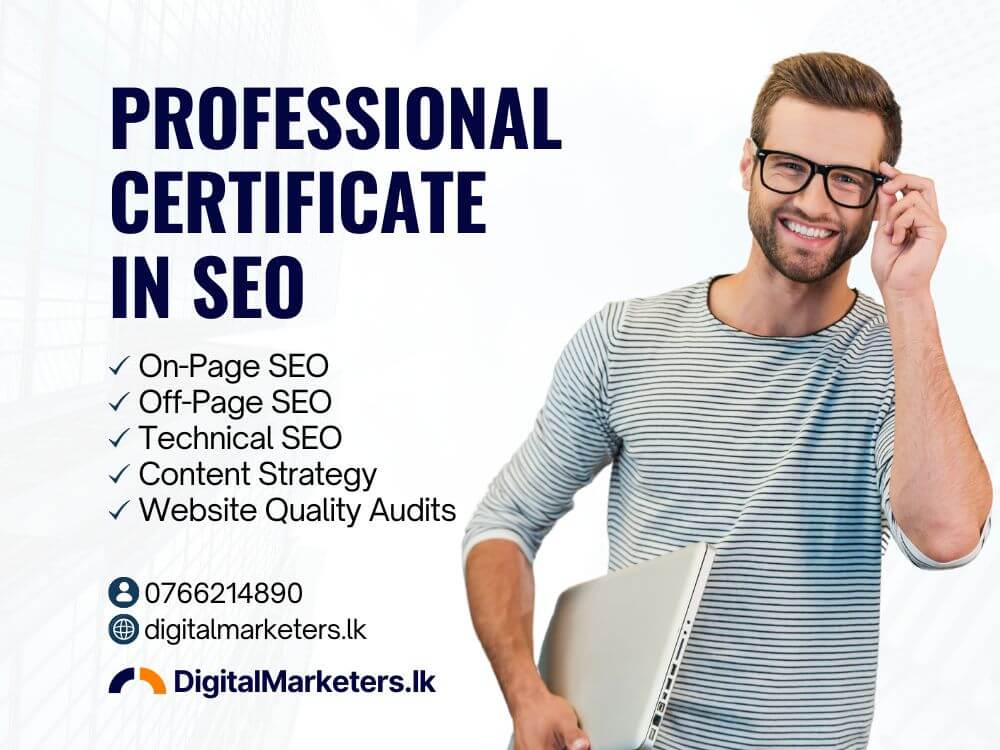 SEO course Sri Lanka poster