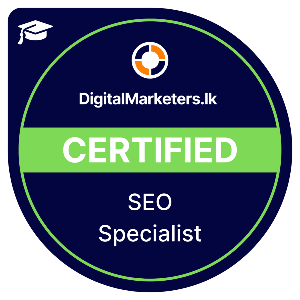 Digital badge for SEO Specialist